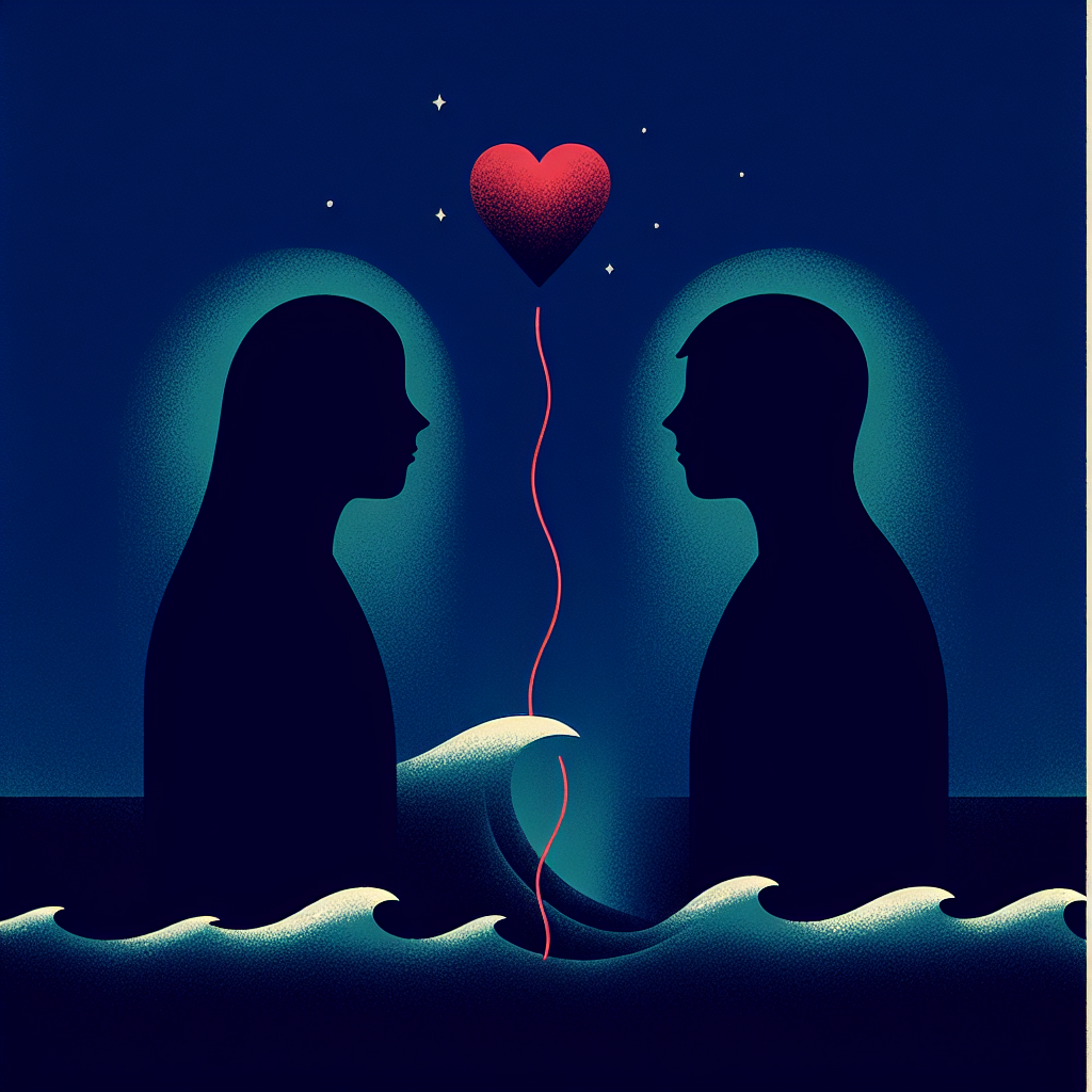 Jalousie excessive et confiance amoureuse, illustration symbolique